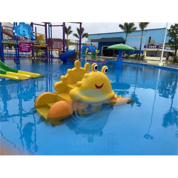 Commercial Mini Pool Slide Fiberglass Water Park Pool Slide Anti Static For Hotel
