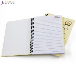 China Bulk Custom Diary Printing / Glossy Finishing Spiral Bound Notebook Printing wholesale