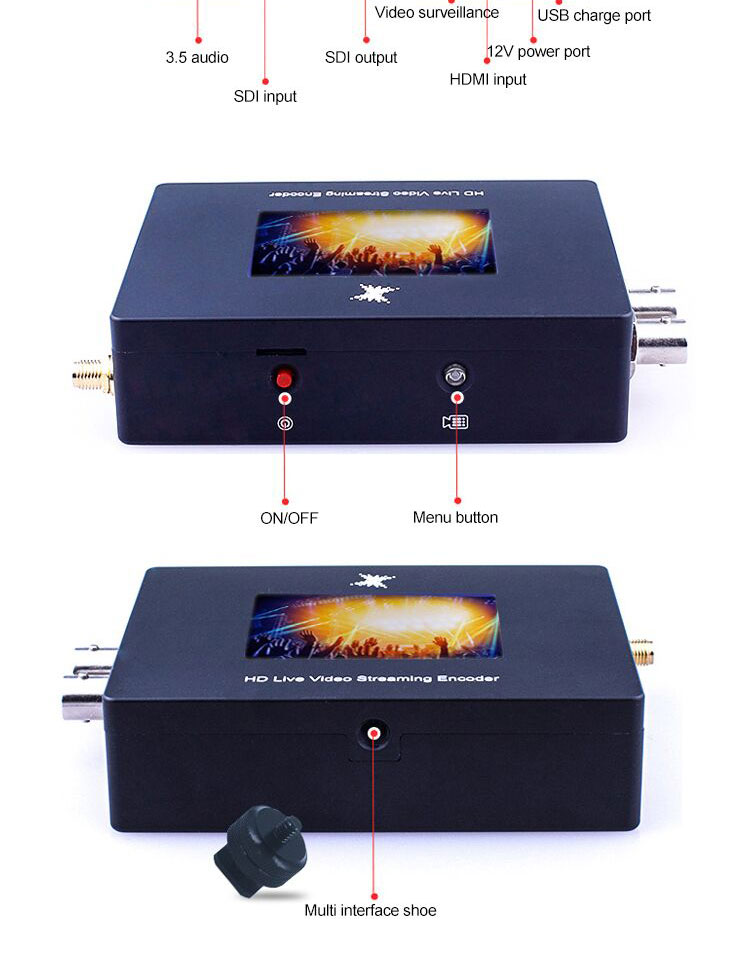 RTMP RTSP Streaming Server 4G Wifi Encoder for Fast and Stable Live Streaming