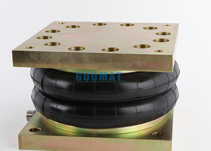 LHF200/212-2 Industrial Air Springs Rubber Bellow With Flange Plate