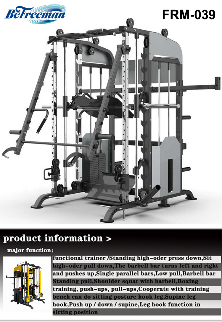 Black Home Commercial Use Multi Station Equipment Multi Function Gym