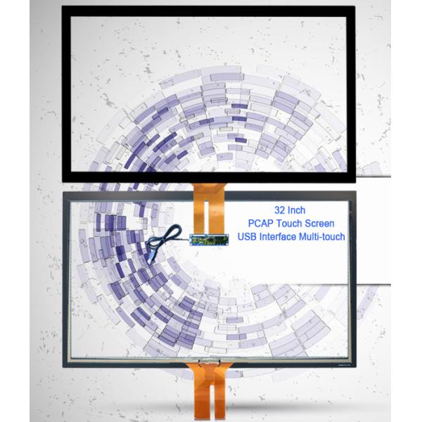 Projected Capacitive 32 Inch Touch Panel Screen PCAP With USB Controller