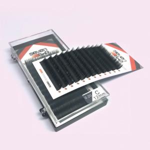 China Natural Volume Lash Extensions , Steady Curl Mink Eyelash Extensions wholesale