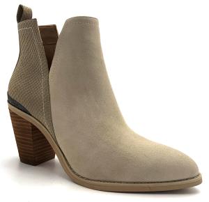 China Casual Womens Boot Shoes , Ladies Stiletto Boots With Leather Upper Material wholesale