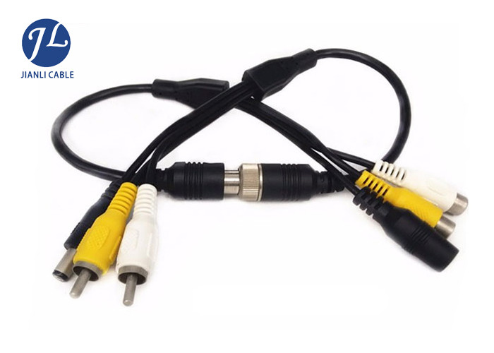 4Pin Slim Cable Connect Bnc Rca And Dc Adapter For Car Monitoring System