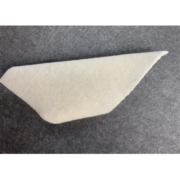 White Non Woven Felt Fabric 1.5mm Thickness Roll Packing Tear Resistant