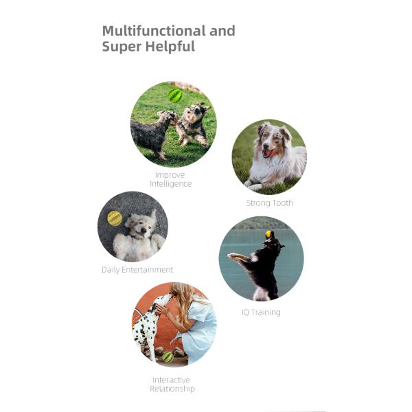 Dog Toy Pet BallHiding Food Puzzle Bite Interactive Chewfor Sustainable