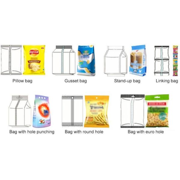 Automatic Vertical Pouch Packing Machine Mechanical Driven Type For Wrapping