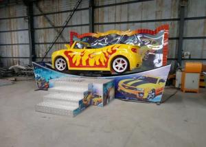 China Mini Flying Car Kiddie Amusement Rides Yellow Red Color For Playgrounds wholesale
