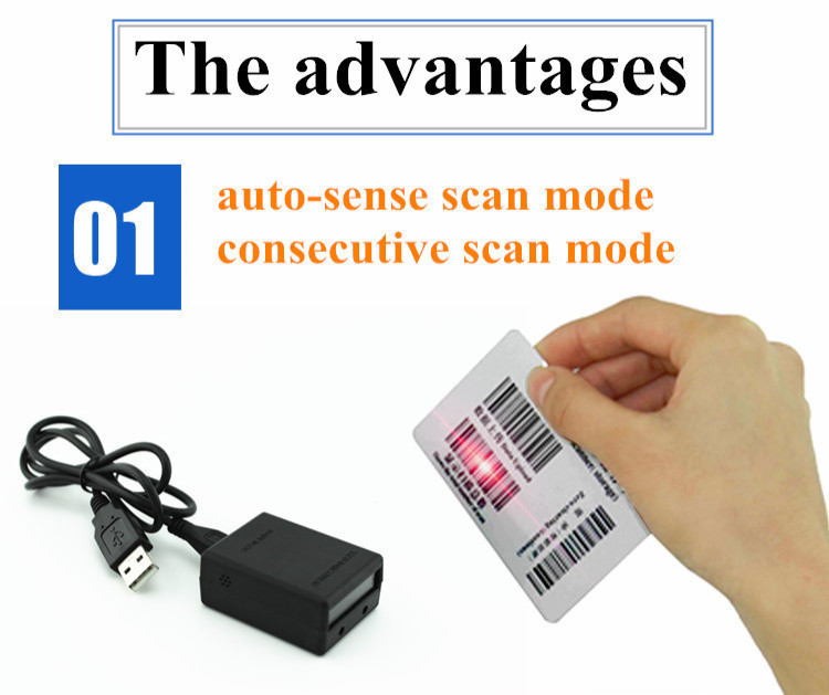 2D QR Scan Engine Barcode Reader Module For Gate Machine Tickets Checking