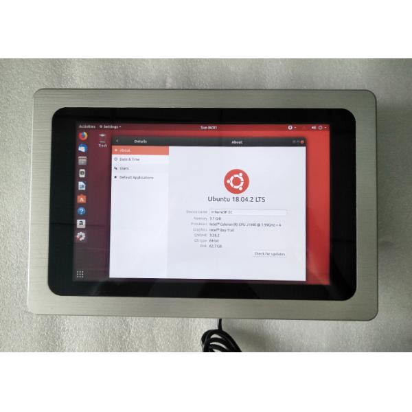 2 RJ45 LAN Port Embedded Touch Panel PC 10.1'' 1280x800 Linux Ubuntu 18.04 IP65