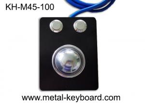 China Waterproof Industrial Trackball Mouse Electroplated Black Stainless Steel wholesale