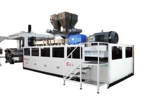 PP PS HIPS Stationery Printing Sheet Extrusion Line For Single Layer Multi Layers Sheet