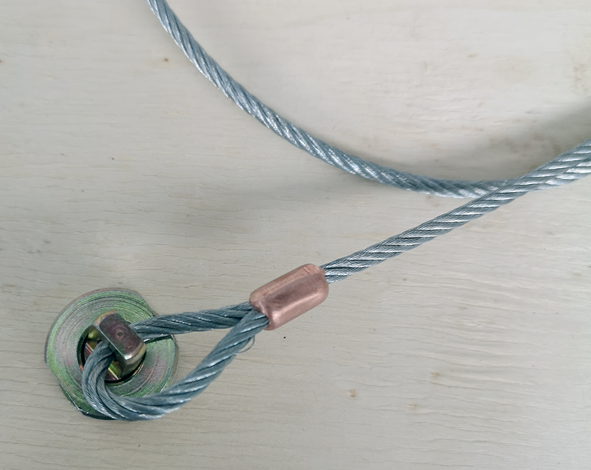 3.2mm Diameter High Strength Paradropping Soft Eye Eye Steel Wire Rope Sling