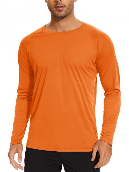 Custom Round Neck Men T-Shirts 100% Cotton Long Sleeve T-Shirt Sublimation Blanks