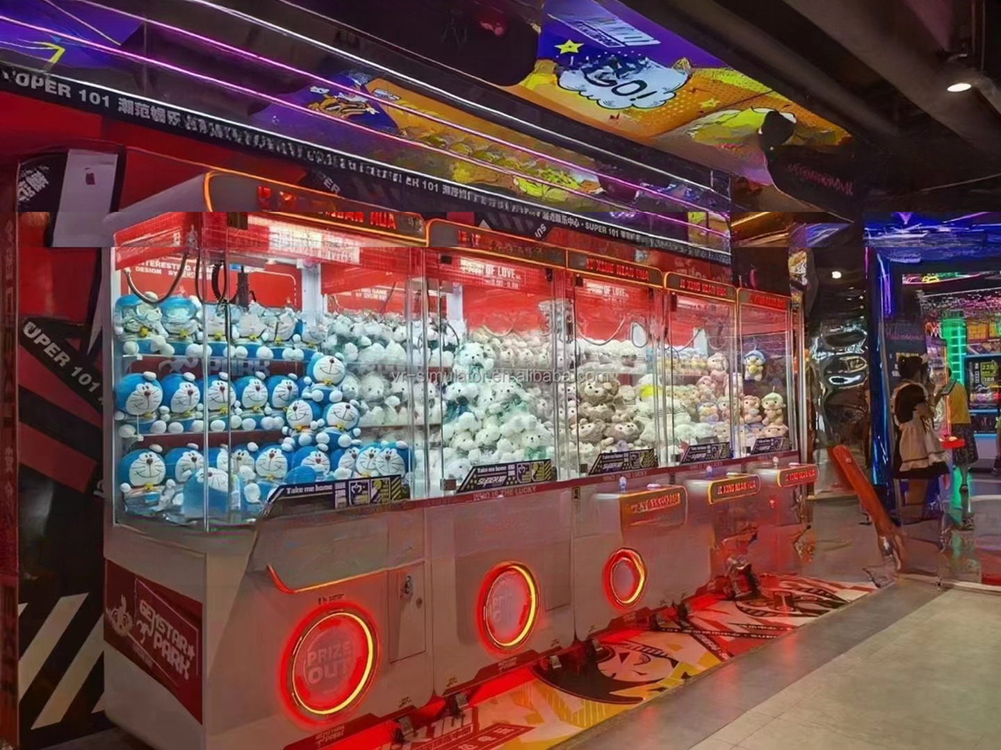 1 Person Brick Stacker Prize Game Machine Vending Game Machine