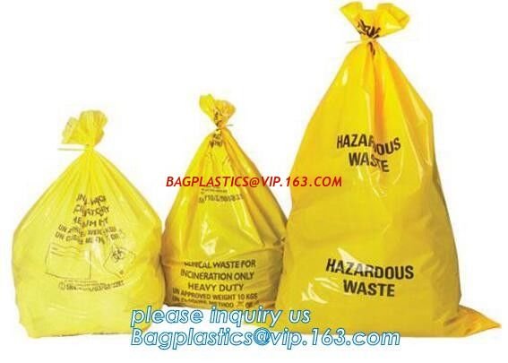 LDPE biohazard waste bin bags disposable medical autoclave bags, biohazard specimen bag plastic adhesive flat bag, bagea