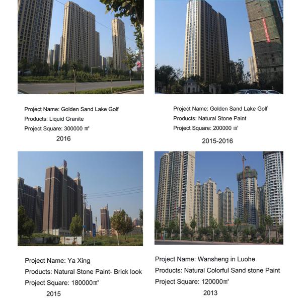 Waterborne Stone Look Paint Stone Like Coating for Exterior Wall
