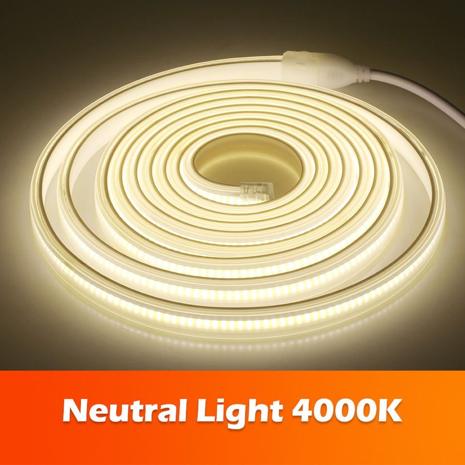 280leds / meter 12v 24v 220v Rgbw Cob Light Strip Cob Led Strip Length 50Meters/roll