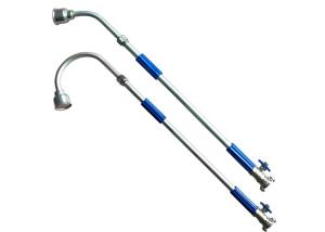 China Blue Handle Metal Soft Rain Spray Lance , Telescopic Watering Wand wholesale