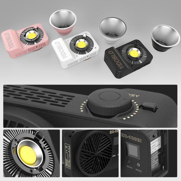 App Control Cob Led Video Light 30000lux With Desktop Stand 100w Power Bank Charging Fill Lamp For Lighting Set