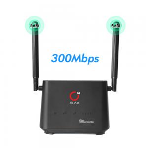 China 7.4V 2000mah 4G Industrial Router 4G SIM Router Connect CCTV Camera 4 LAN Ports OLAX AX5 Pro wholesale