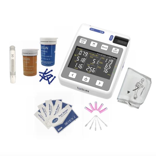 Quality High Precision Blood Glucose Cholesterol Uric Acid Meter Checking Device GULP-101 for sale