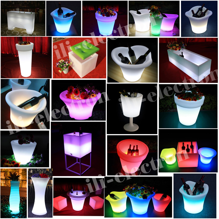 waterproof Color Changing Cube Chair with Rechargeable Lithium Battery