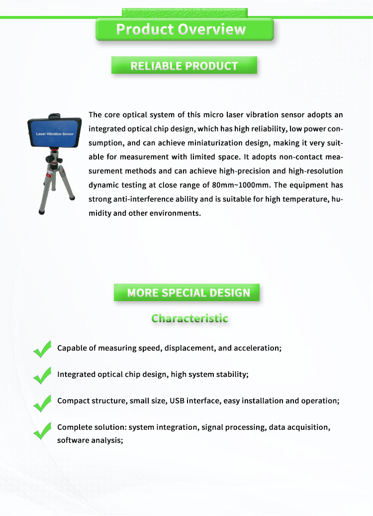 UNIVO UBZD1000Y Displacement Acceleration and Vibration Measurement in One Instrument