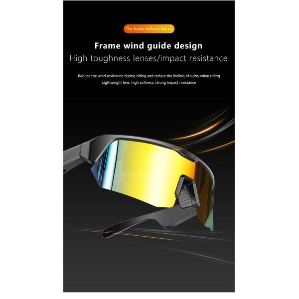 TR Flexible Frame BT 5.3 Music 4-5 Hours Cycling Sports Bluetooth Riding Glasses