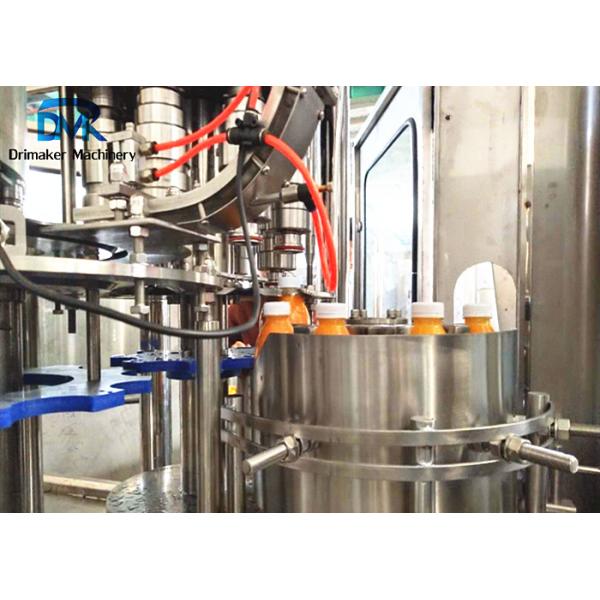 Stable Performance Juice Bottling Machine 12 Filling Heads 2500kg Weight