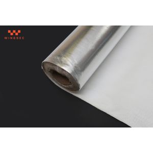 China Lightweight Aluminum Foil Fiberglass Cloth 480gsm Industrial Fiberglass Fabric on sale