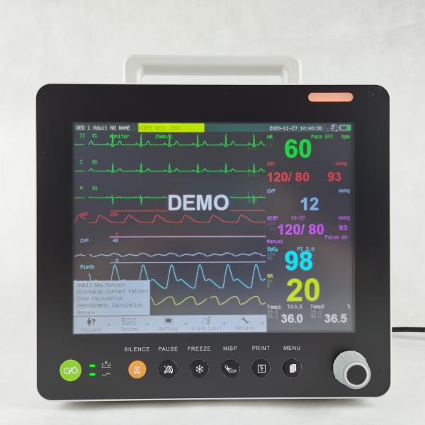 Quality 15 Inch Modular Touch Screen Patient Monitor USB Wifi Module With 3 5 Lead ECG for sale
