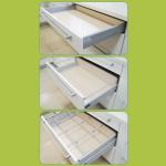 furniture hardware soft closing damping drawer slide with paint 14"16"18"20"22"