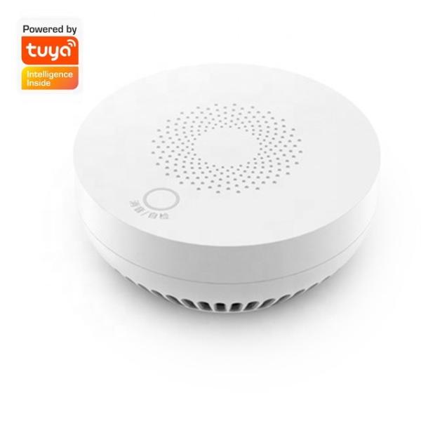 Quality Plastic Cover Smart Alarm Smoke Zigbee Detector Tuya App Control Household Sensor for sale