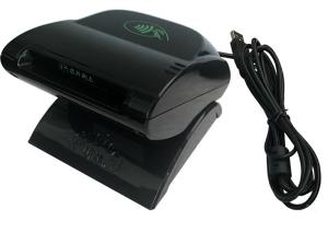 China RS232 Contact Smart Card Reader , Desktop Card Reader ISO 14443 wholesale