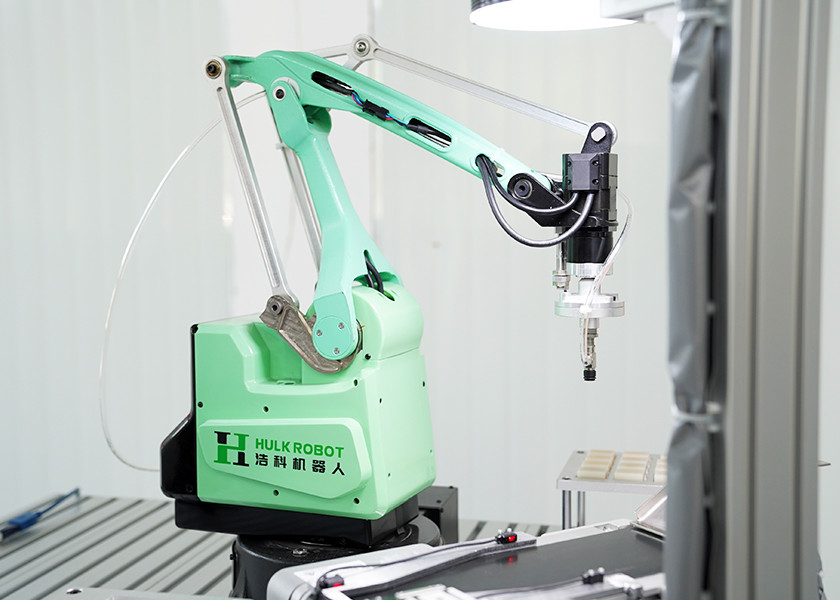 Mechanical Grabbing Telescopic 4 Axis Robotic Palletizer