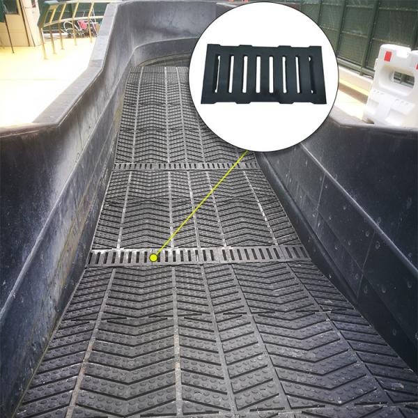 Quality 600*460*38mm Drainage Rubber Cover Mats horse rubber mats For Racecourse Channel Tunnel for sale