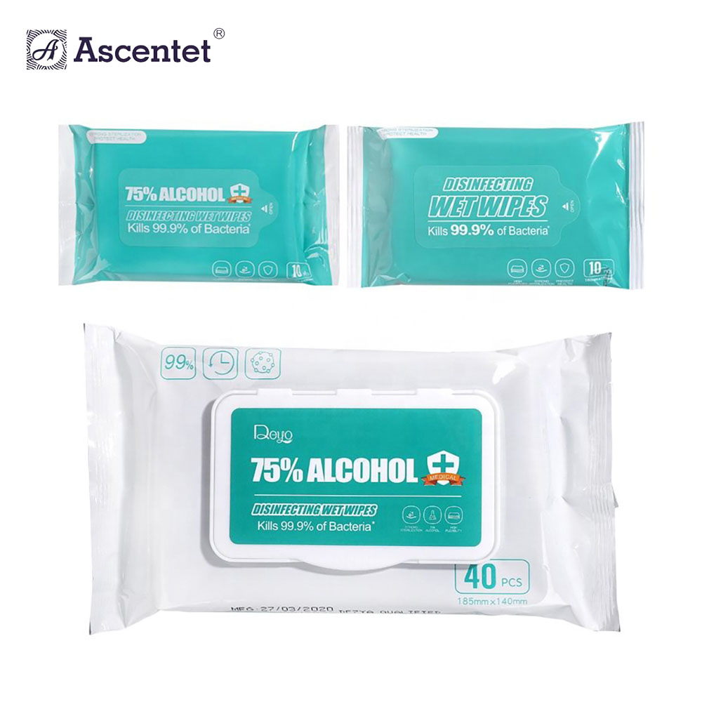 OEM Disinfect Alcohol Wet Wipe And Ethyl Alcohol Wipes