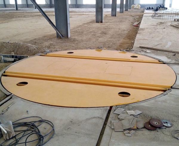 Quality Rotary Table Model Material Transfer Trolley Turntable Cart High Durability for sale