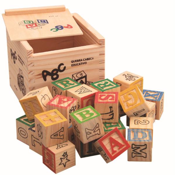 Quality 27pcs Wooden Alphabet Blocks Letter Blocks Printed With Number for sale