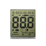 Custom LCD Segment Display HTN Positive No Backlight For Blood Glucose Meter