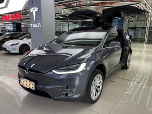 China 21 Silver Tesla Model X Dual Motors Ternary Lithium Battery Mileage 43000KM SUV wholesale