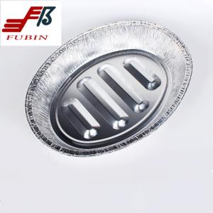China Recyclable Aluminum Takeaway Containers Oval Shape wholesale