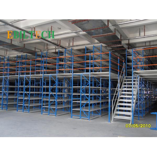 Warehouse Mezzanine Racking System Multi Layers Medium Duty SGS Approved