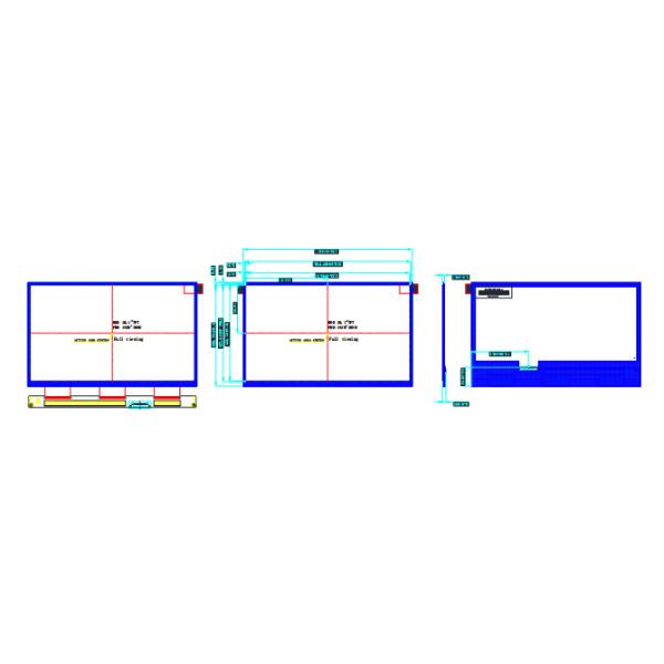 1920x1080 Full HD TFT LCD Display 10.1 Inch LVDS Interface 40pins LCD Screen
