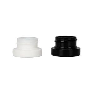 China Natural White Black Concentrate Glass Jar 5ml For  Wax Resin Shatter wholesale