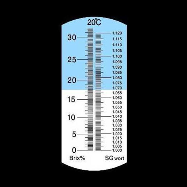 Laboratory One Beer Refractometer , Specific Gravity Refractometer 0~32% Brix