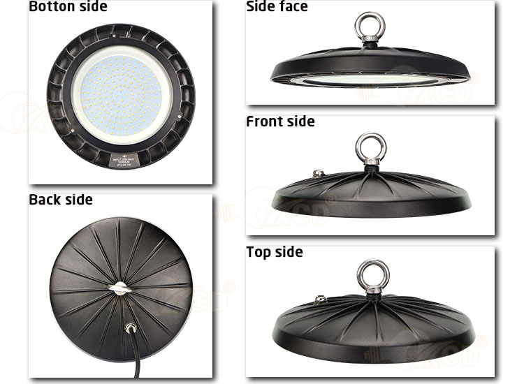 KCD IP65 LED High Bay Lights Aluminum Body Industrial Super Brightness 200W