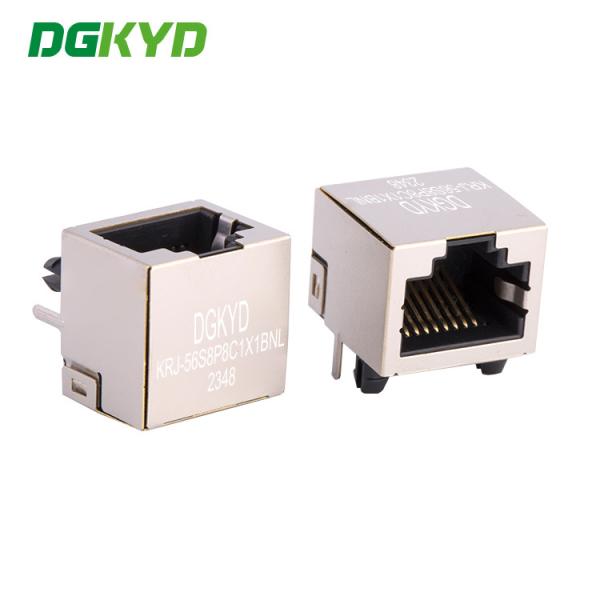 KRJ-56S8P8C1X1BNL Single Port RJ45 Connector Without Light Or Spring Without